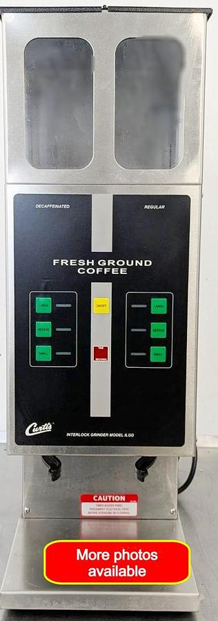 Used Curtis ILGD-10 Twin Coffee Grinder with Digital InterLock -2 available