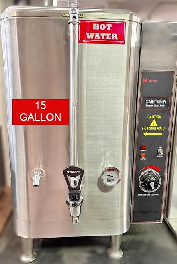 Used Cecilware electric hot water boiler - 15 GALLONS