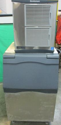 Used Scotsman ice flaker - 1600 lbs per day with bin