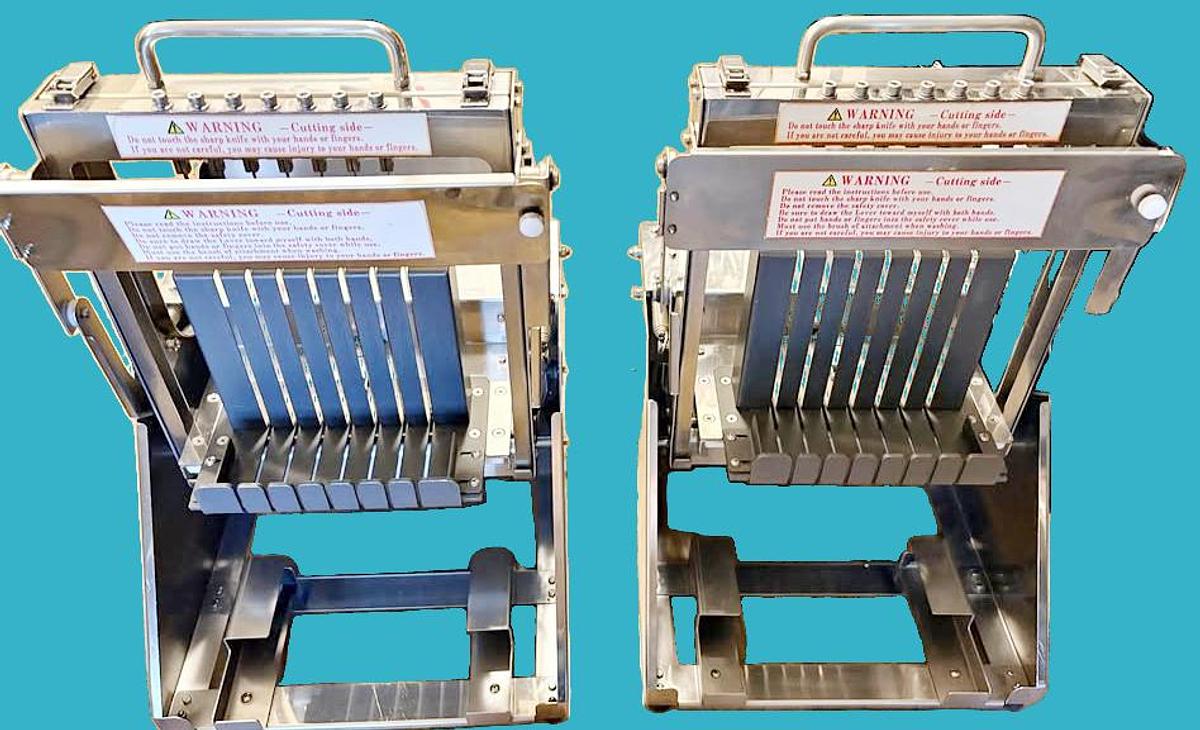 Used Commercial Japanese X-Top TK-2 Sushi Roll Cutters – Great Condition (8-Piece Cut) - 2 available - SEE VIDEO