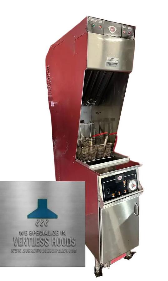 Used 16” wells WVAE-55F slim ventless fryer