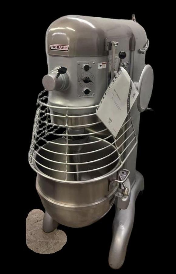 Used Hobart 60QT mixer with 2 attachment model H.600T