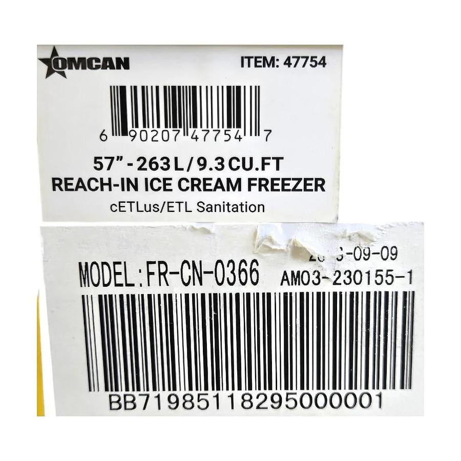 Used Omcan 47754 Ice Cream Merchandiser -WARRANTY