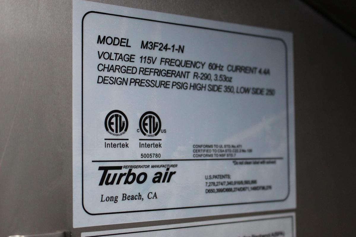 urbo Air M3F24-1-N 21.7 cu ft 1 Door Reach-In Top Mount Freezer - Scratch & Dent - SEE VIDEO