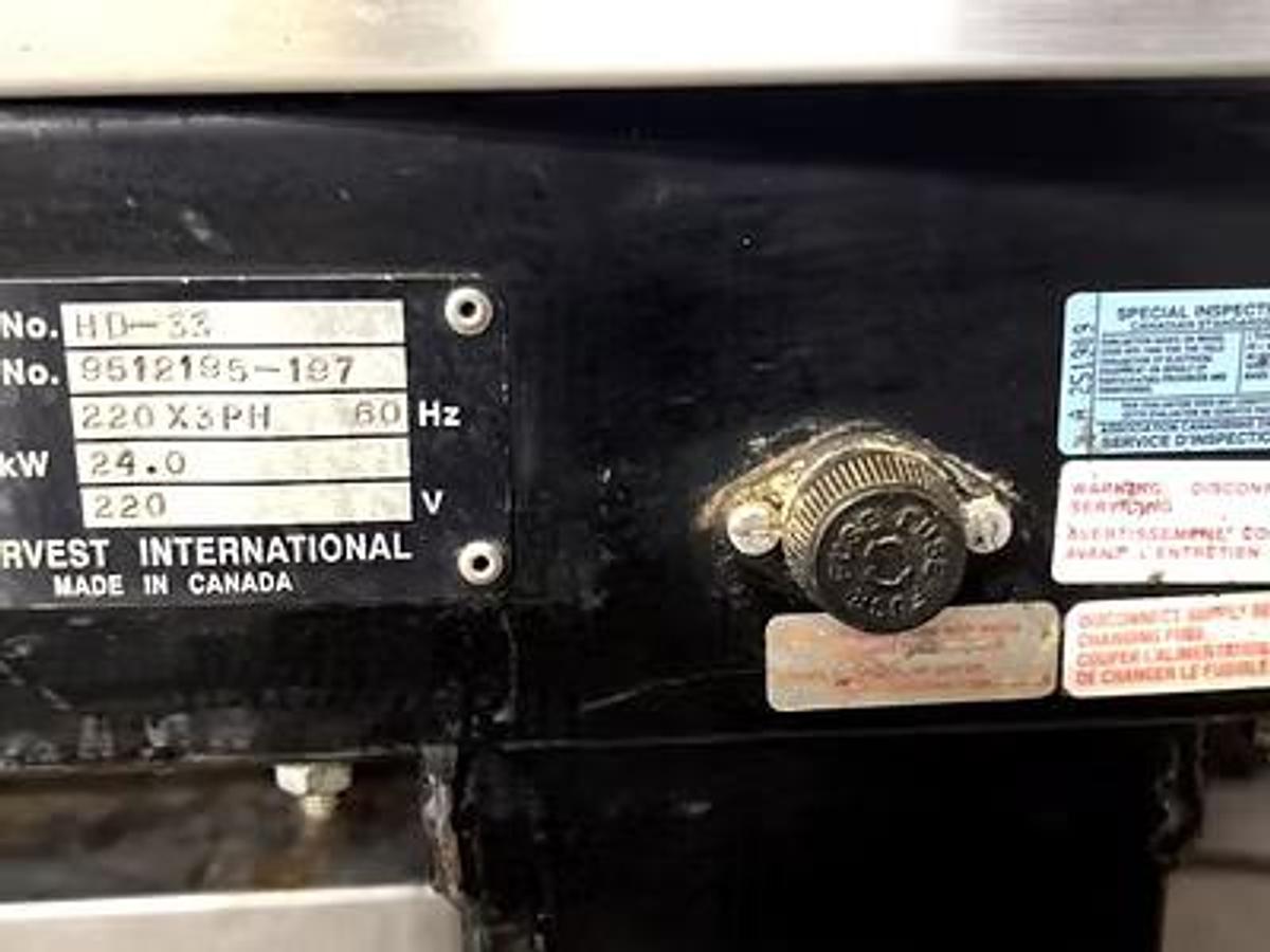 Used Harvest 3 Deck oven
