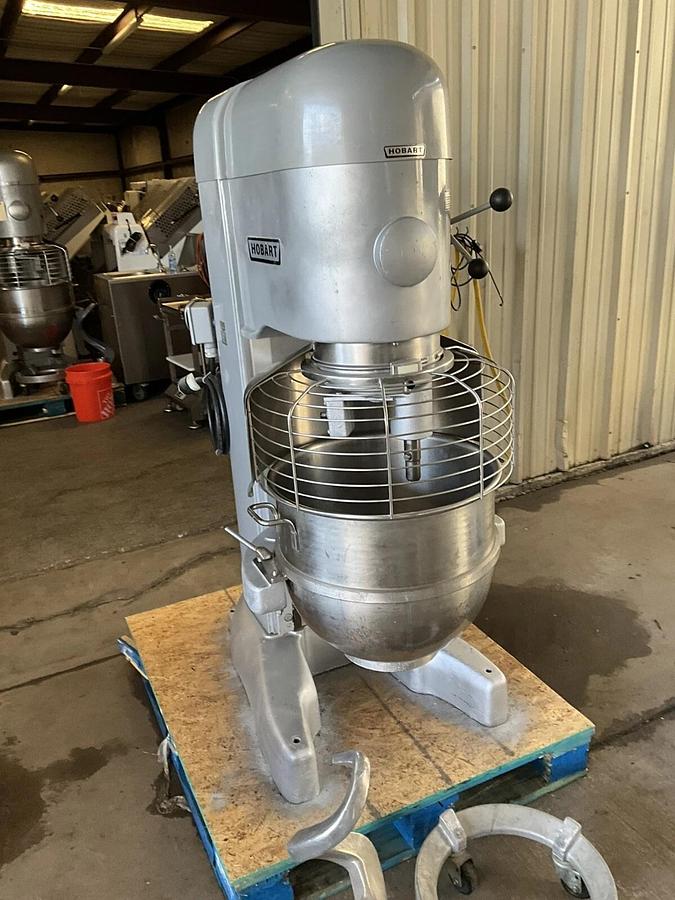 Used Hobart 80qt Dough mixer M802 Pizza Bakery Planetary Floor Mixer Bowl 80qt hook