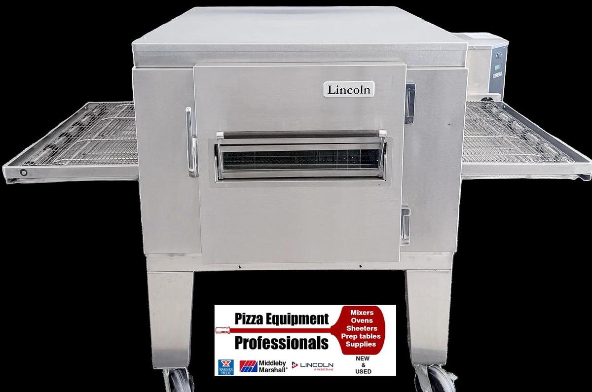 Used incoln Impinger 1450 Single Deck Gas Fired Conveyor Pizza Oven