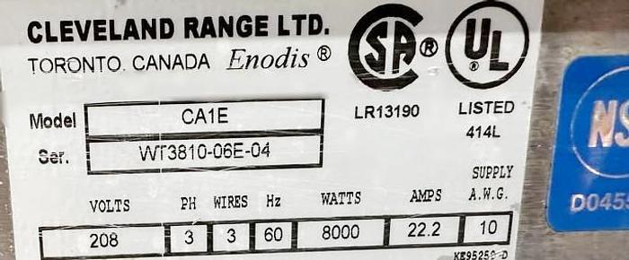 Refurbished Garland Pronto Steam Oven