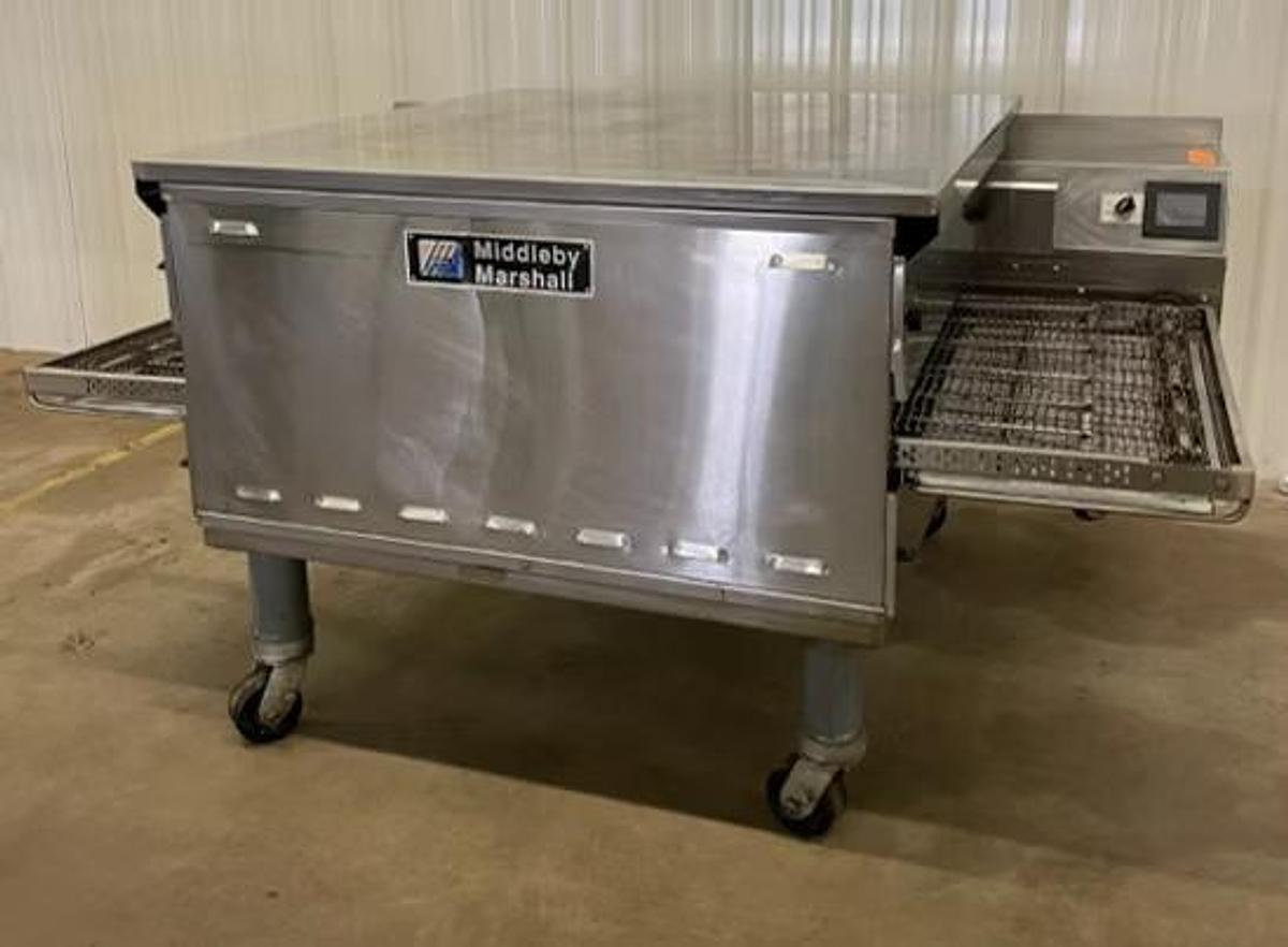 Used 2021 Middleby Marshall PS638G Single Natural Gas Conveyor Oven on Casters