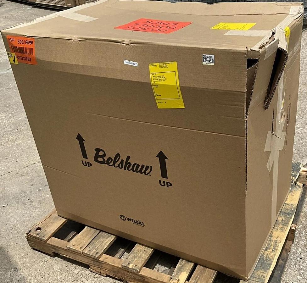 Used New 2025 Belshaw HG18EZ donut glazer 17x25 EZ Lift Applicator on casters - Brand new clearance item