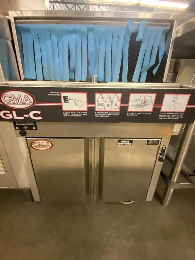 Used CMA model GL-C  rotary Glass Washer