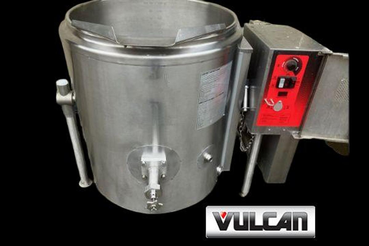 Used Vulcan 60 Gallon Gas Tilting Kettle - Model K60GLT