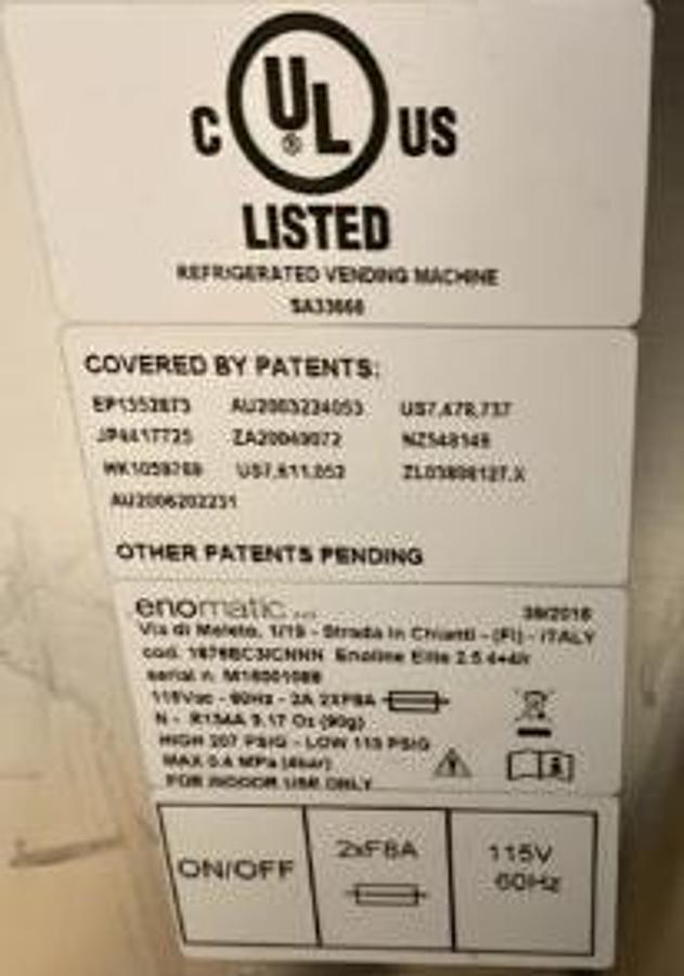 Used ENOMATIC ELITE 2.5 - 8 BOTTLE - 2 available