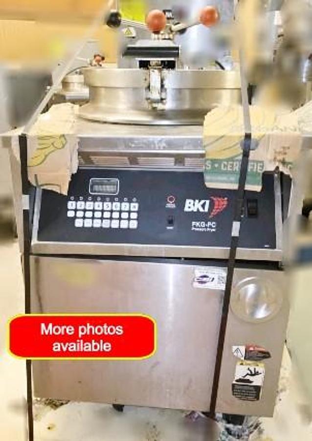 Used BKI Natural gas pressure fryer - 3 AVAILABLE