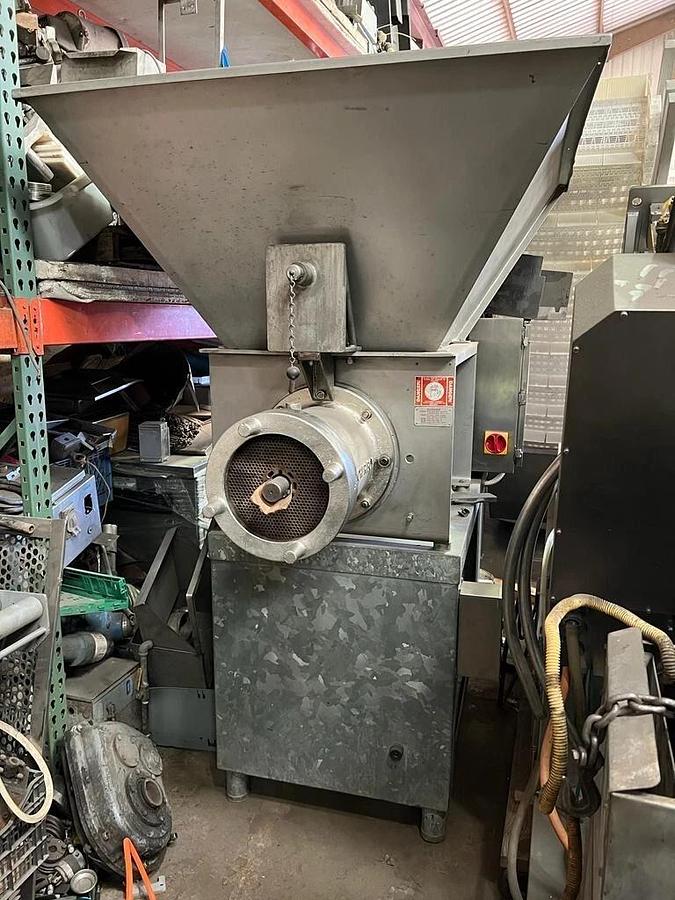 Used BUTCHER BOY #AA1100, 75 HP MEAT GRINDER, ALL REBUILT - hopper holds 1100 lbs