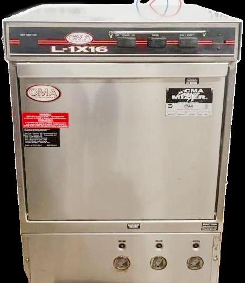 Used CMA LT dishwasher under counter L-1X16