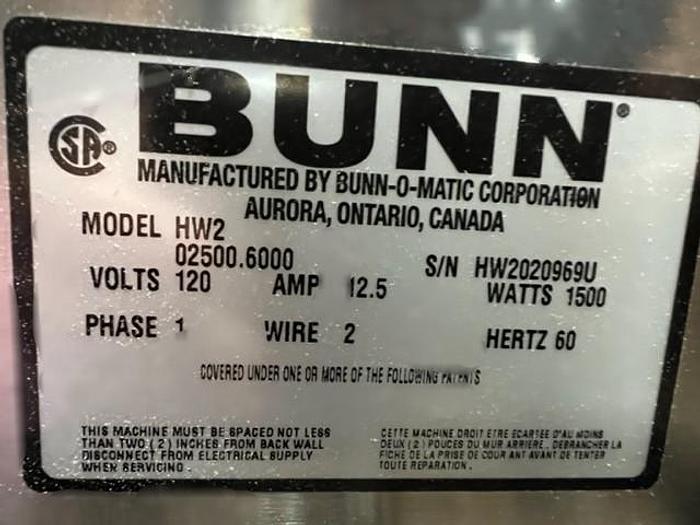 Used Bunn Plumbed in HW2 Hot Water Dispenser