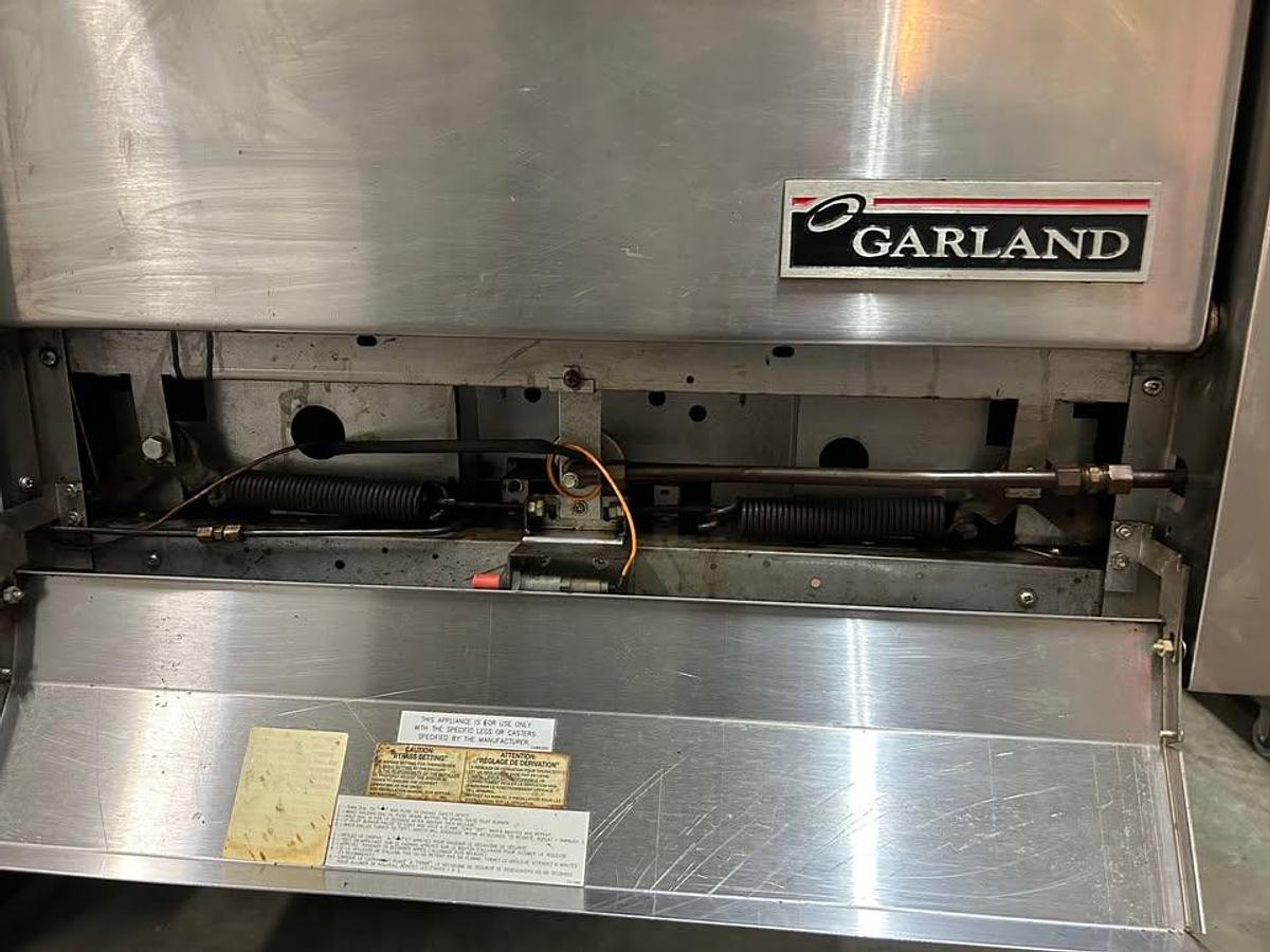 Used Garland Master Series Heavy Duty Gas Range with Griddle and 2 Ovens