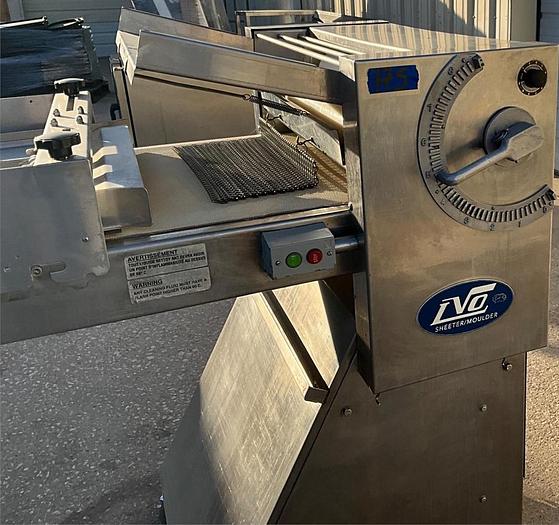 Refurbished LVO dough roller sheeter on casters