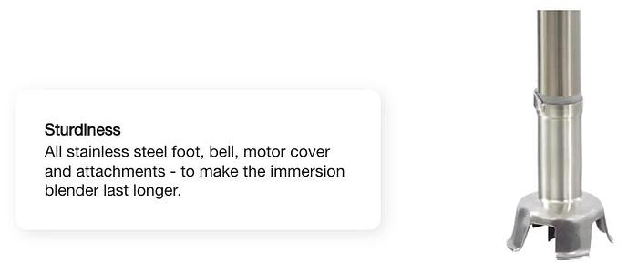 Robot Coupe - 14" Immersion Blender 50 Qt Capacity - MP350VV