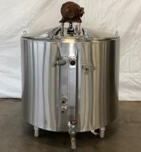 Refurbished Cherry Burrell 200 Gallon Stainless Tank & Stand Processing EPT Jacketed