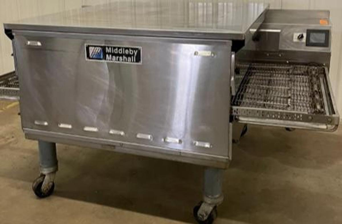 Used 2021 Middleby Marshall PS638G Single Natural Gas Conveyor Oven on Casters -WARRANTY