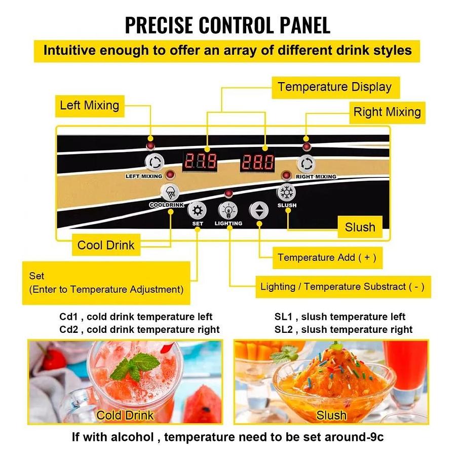 Used Slush Machine - 2 x 15 litre dispenser - 
