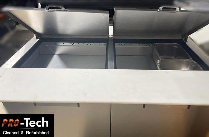 Refurbished True Refrigerated Prep Table - prep from both sides