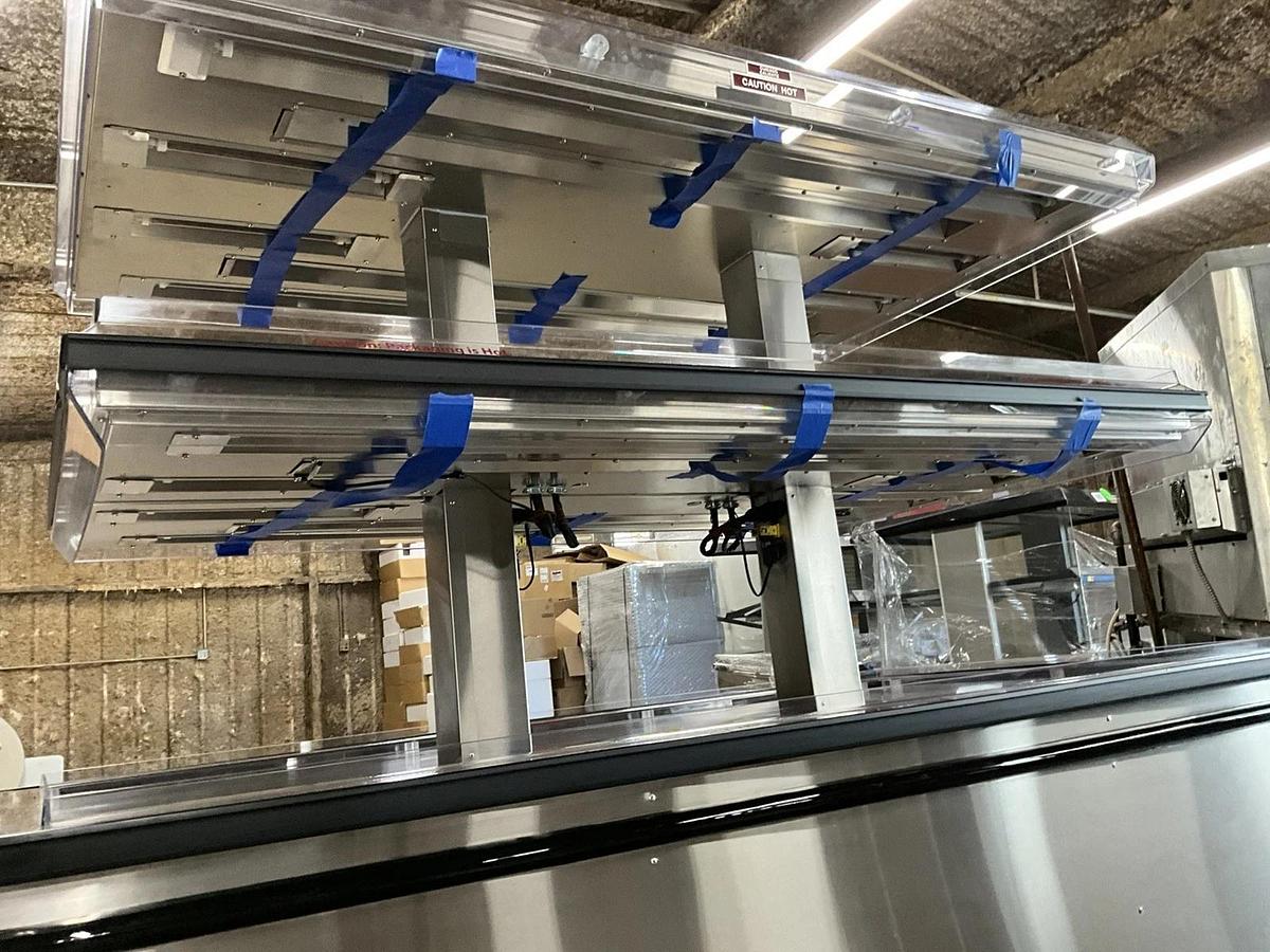 Used 024 Custom Deli island Hot Food Merchandiser Self-Service Heated Warmer DILW6H - BRAND NEW