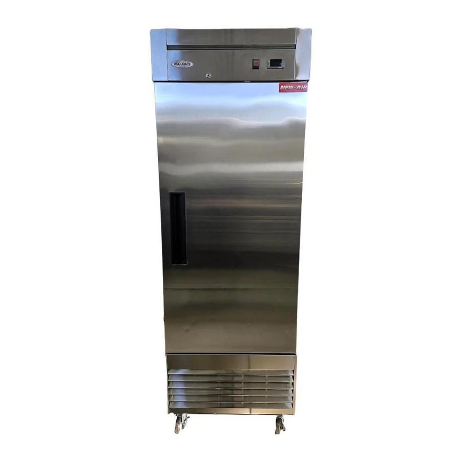 Used New Air NSR-050-H Upright Refrigerator - 1 Solid Door - 27 inch - Cosmetic Scratches on Door -WARRANTY