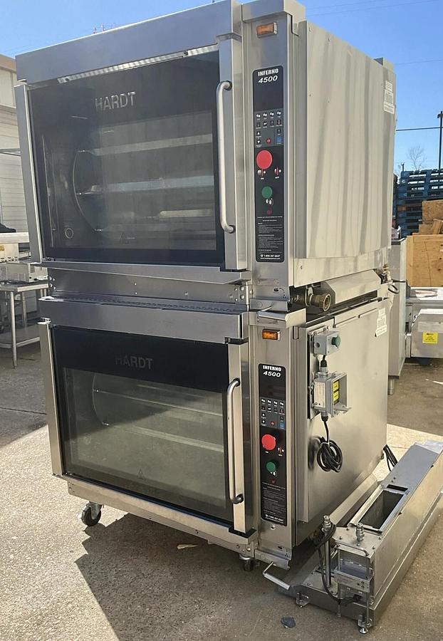 Used 2021 HARDT GAS DOUBLE OVEN CHICKEN ROTISSERIE INFERNO 4500 SELF CLEANING POLLO