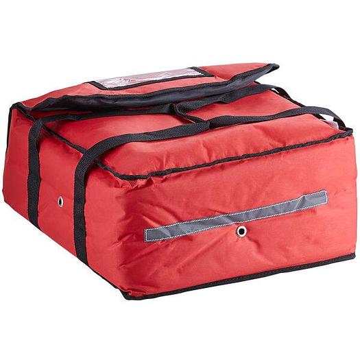Insulated Pizza Delivery Bag, Soft-Sided Heavy-Duty Nylon, 16" x 16" x 8" - Holds Up To (3) 12" or 14" Pizza Boxes