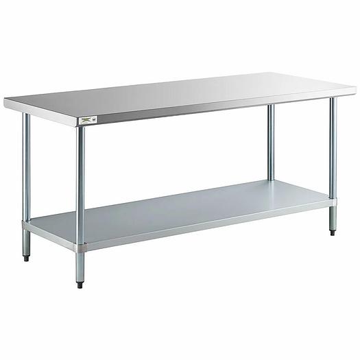 STAINLESS STEEL TABLES - SEE ALL 23 SIZES HERE -  ASST. DEPTHS 18" 24" & 30"