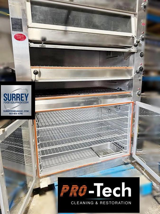 Used Brute 3 deck electric baking oven - with proofer below - excellent condition - SEE VIDEO