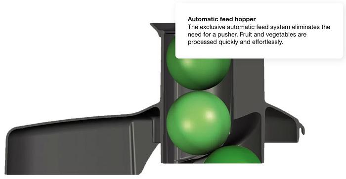 Robot Coupe - J80 Buffet Automatic Juicer with Pulp Ejection - 120V, 3450 RPM