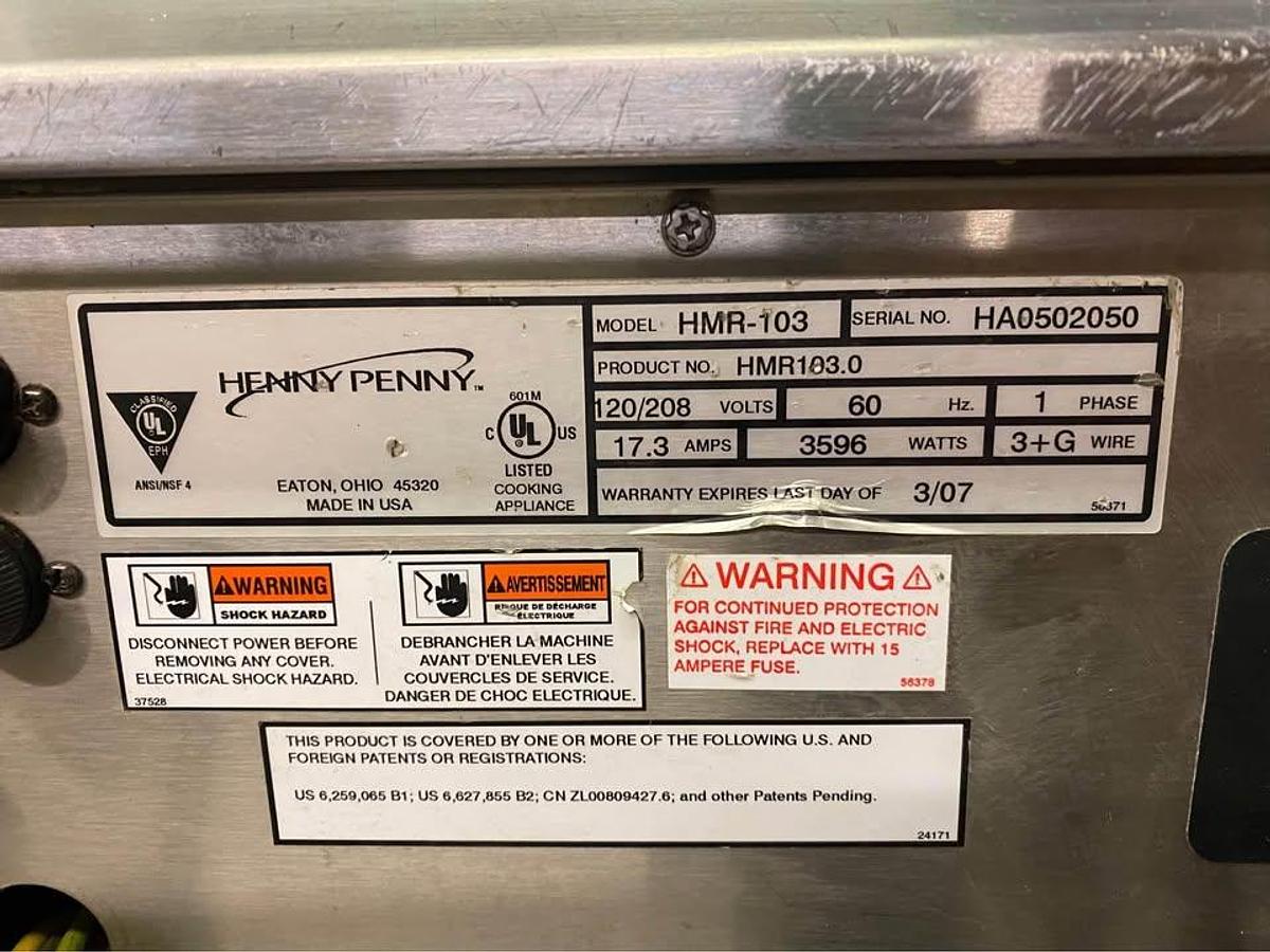 Used Henny Penny HMR-103 Heated Merchandiser