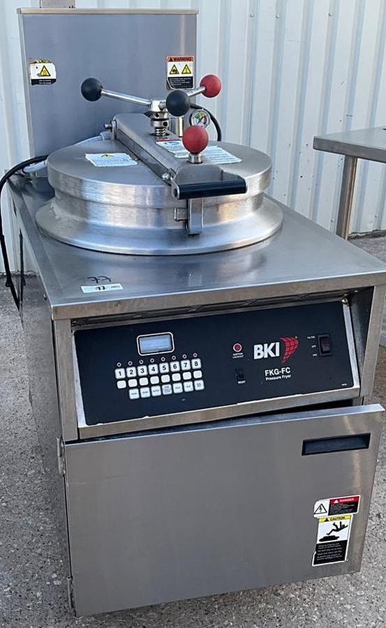 Used  BKI gas pressure fryers - 8 available