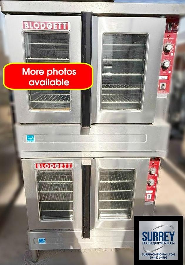Used Double stacked elecric Blodgett Convection Ovens
