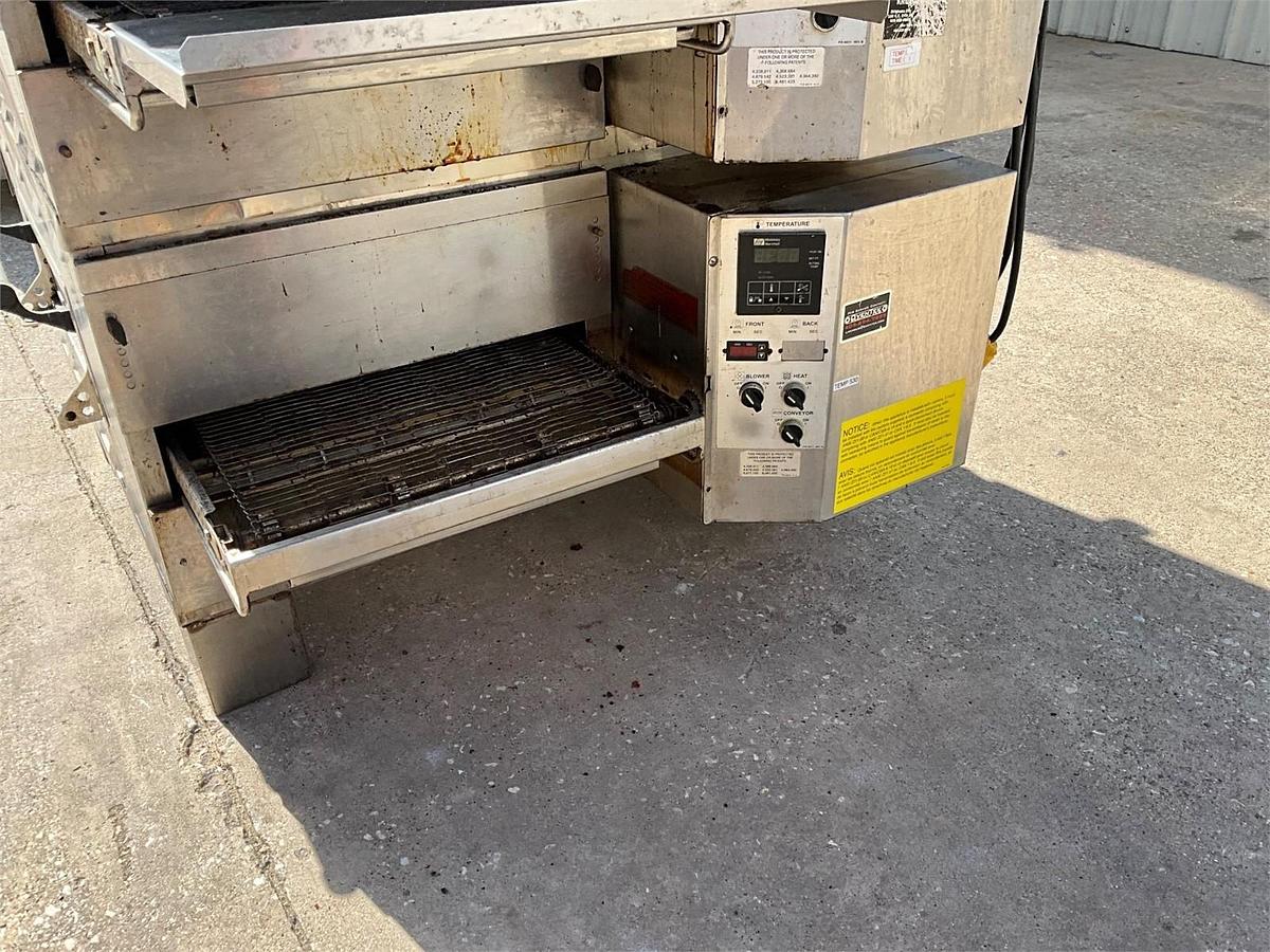 Refurbished Middleby Marshall gas triple stack conveyor ovens