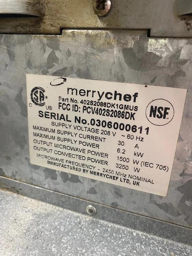 Used MerryChef Rapid Convection Oven - 402S S