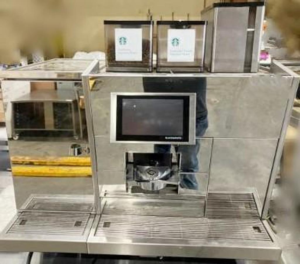 Used Black and White Cappuccino Machine