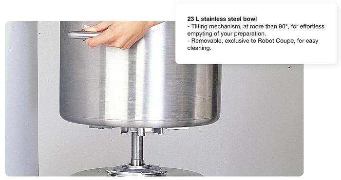 Robot Coupe - Vertical Food Processor 23 L SS Bowl - R23T