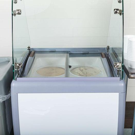 4 tube ice cream dipping cabinet