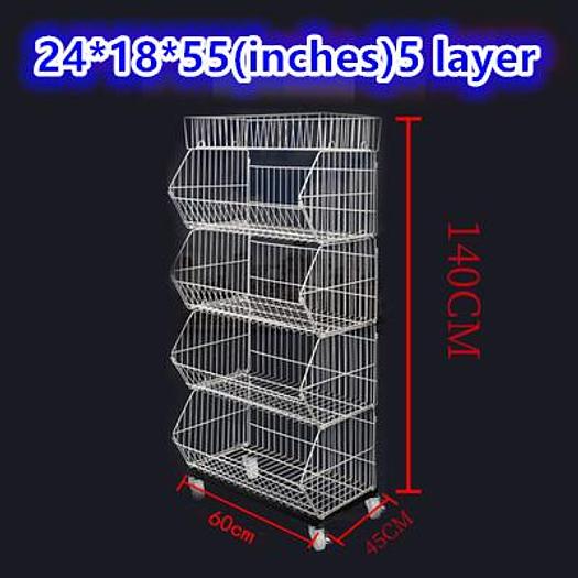5 layer Grid Shelf Shelves Retail Display 20*19*55