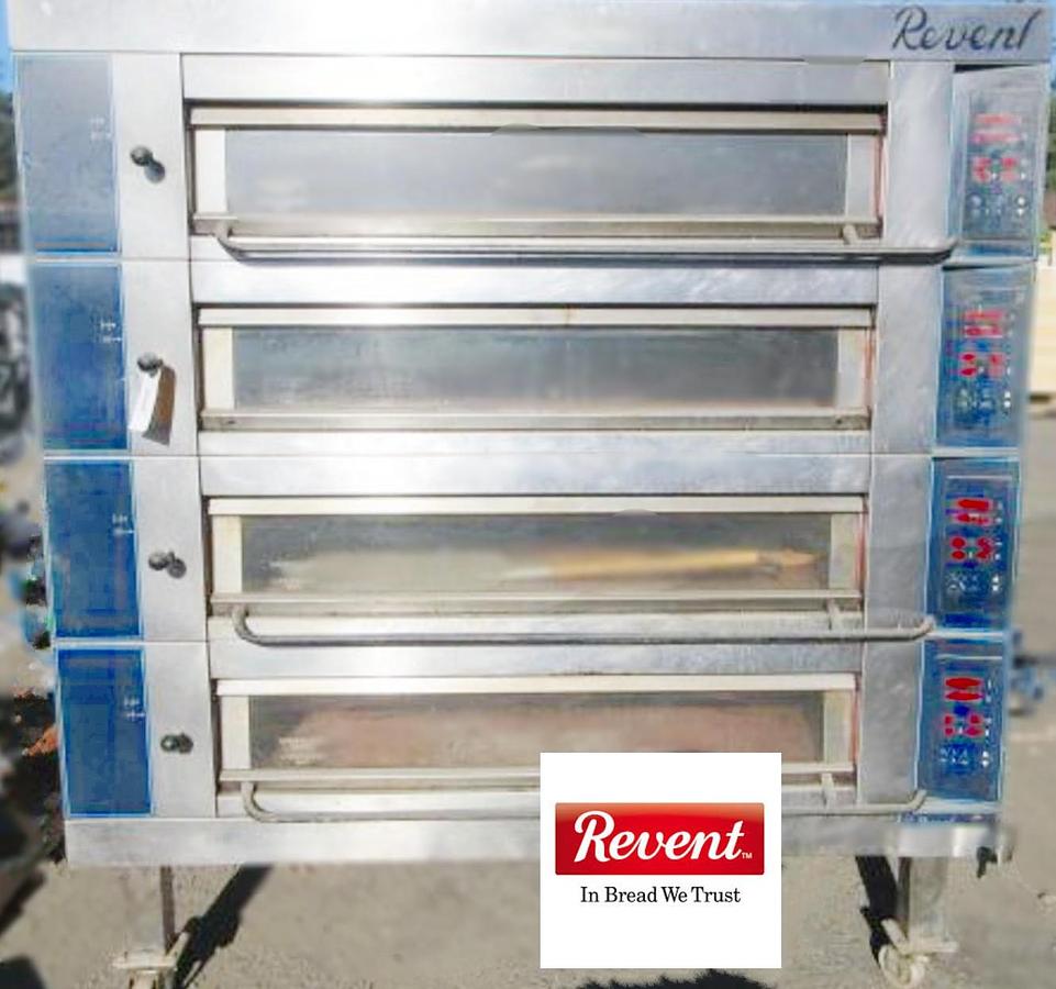 Used REVENT 649HC 4 X 2 X 80/60 4-TIER STAINLESS STEEL DECK OVEN