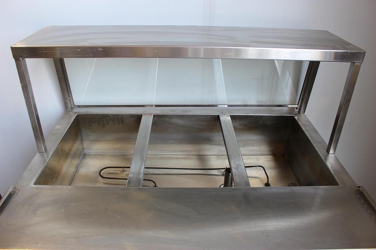 Used Britesteel Model: B53WHFT Stainless Steel 3 Pan Steam Table