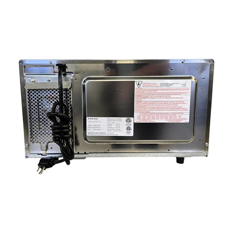 Used Amana RMS10TSA Microwave Oven -warranty