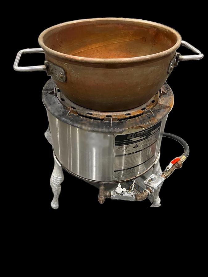 Used Savage Bros. Natural Gas Fudge Stove with Pot I