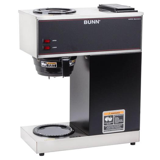BUNN VPR 12 Cup Pourover Coffee Brewer - 2 Warmers - 120V, Factory Refurbished