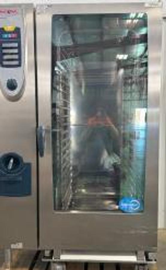 Used Rational Combi Oven Electric SCC202 With Roll In Rack